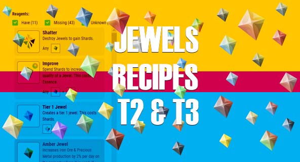 Earth2 Jewel Crafting Recipes
